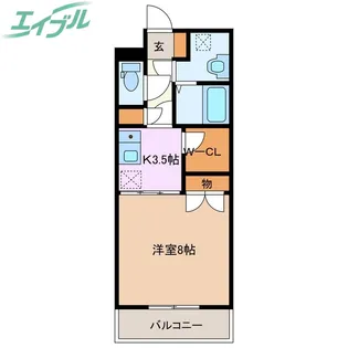 レジデンス丸山【3階】の間取り