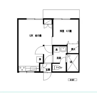 グランドール馬場B棟【2階】の間取り