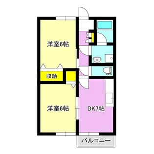 ヴィラ・コスモス【1階】の間取り