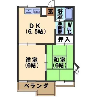タウニィアムール【2階】の間取り