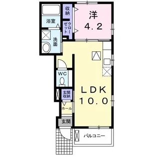 ブライト【1階】の間取り