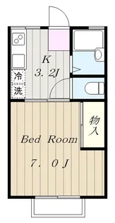 クリスタルハイツ【1階】の間取り