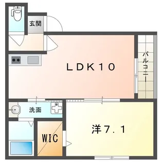 フジパレス忍ヶ丘III番館【3階】の間取り