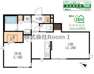Chez toi下新庄【1階】の間取り