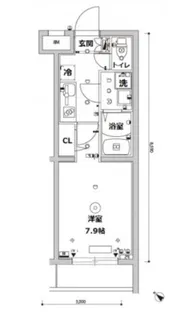 スカイコートパレス駒沢大学II【1階】の間取り