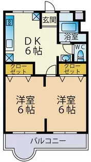 サニング本町【4階】の間取り