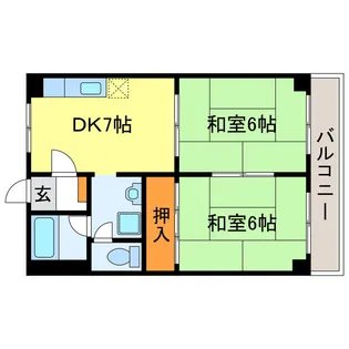 市兵衛第2ビル【3階】の間取り
