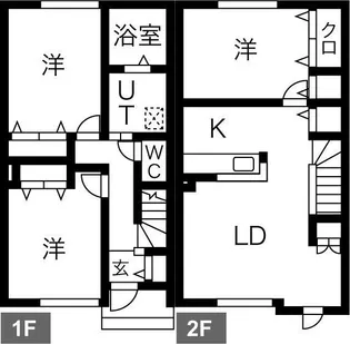 アザレアガーデンA【1階】の間取り