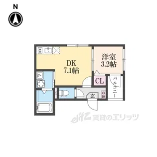 ブラン十条【3階】の間取り