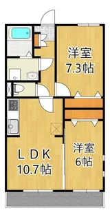 アンジュエール II【3階】の間取り
