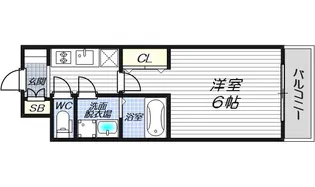 レジュールアッシュ福島レジデンス【5階】の間取り