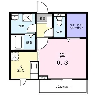 アビタシオン渡 II【2階】の間取り