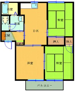 熊本県熊本市北区清水新地4【アパート】の間取り