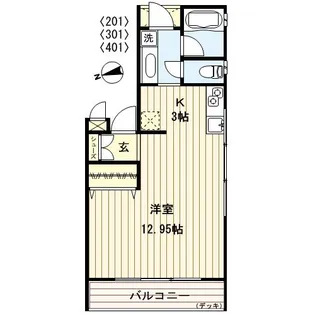 シティテラス西新宿【2階】の間取り