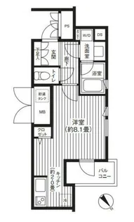 コスモリード新宿余丁町【3階】の間取り