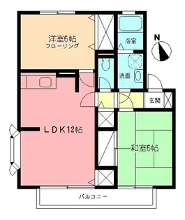 セナB【2階】の間取り