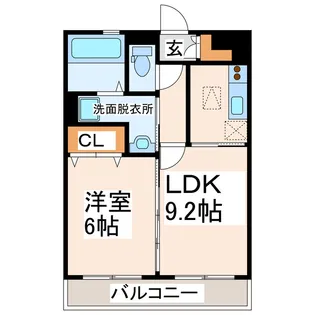 メゾン木棉葉【1階】の間取り