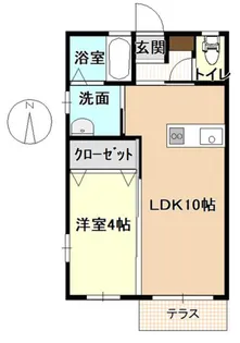 サウスヒルズ C棟【1階】の間取り