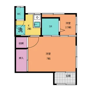 小泉荘【2階】の間取り