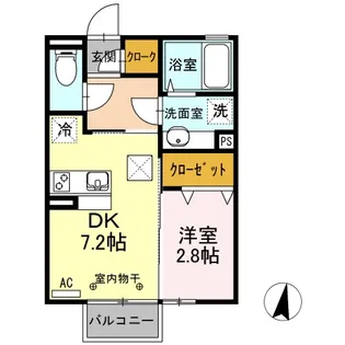 カーサヴェール【1階】の間取り