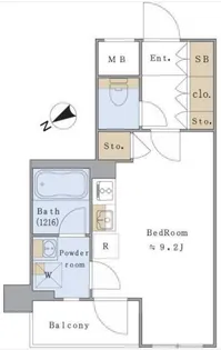 Brillia ist 文京茗荷谷 (ブリリアイスト文京茗荷谷)【4階】の間取り