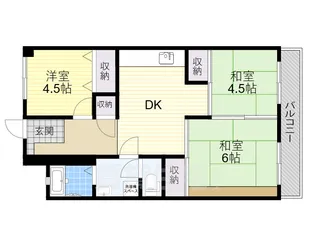 ツツミグランドハイツ【7階】の間取り
