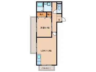 ドエル・マルシェB棟【2階】の間取り