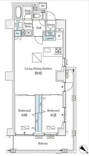 オーパスレジデンス南青山【4階】の間取り