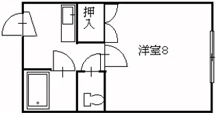 新潟県新潟市西区五十嵐2の町【アパート】の間取り