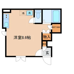 リーコーポ伍番館【1階】の間取り