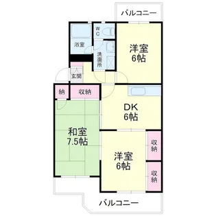 スカイシャトウ城山I【2階】の間取り