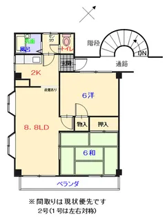 中野ビル【3階】の間取り