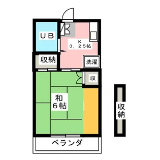 仲町レヂデンス【3階】の間取り