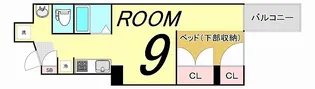 広島県広島市中区富士見町【マンション】の間取り