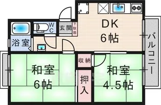 北山ハイツ3【2階】の間取り