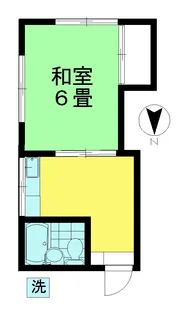 三愛コーポ【1階】の間取り