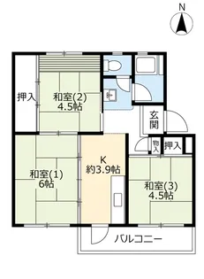 3Kの間取り画像