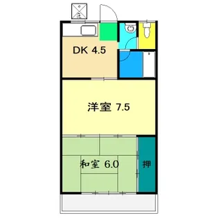 高の森コーポ【3階】の間取り