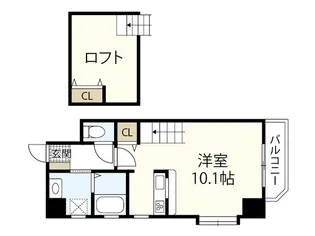 ARVADA B.L.D.【6階】の間取り