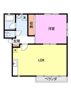 ハレオハナ【2階】の間取り