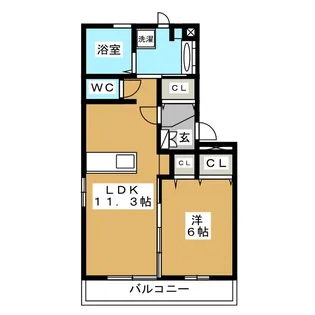 プルミエ【2階】の間取り