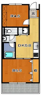 ニュー日吉マンション【4階】の間取り