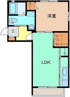 メゾン・ド・クレール C【2階】の間取り