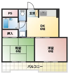 ホワイトスワン明石【3階】の間取り