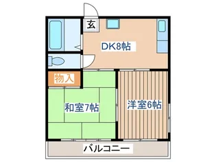 向原コーポ【2階】の間取り