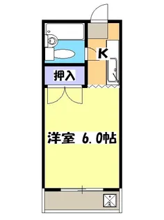 ビューラー三ヶ島I【1階】の間取り