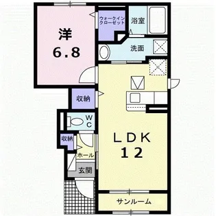 トレス グラナード【1階】の間取り