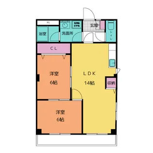 シルバーメゾン高田【3階】の間取り