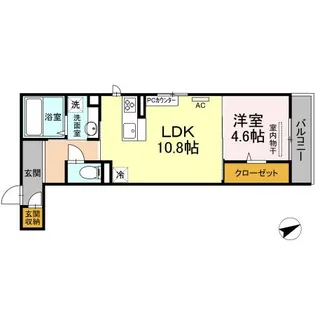 アネシス寺家A・B A棟【3階】の間取り