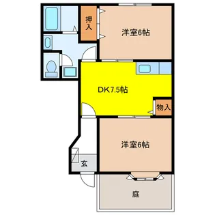 岐阜県岐阜市次木【アパート】の間取り